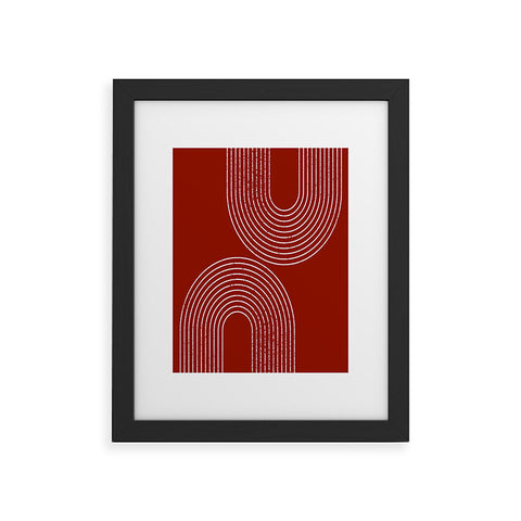 Sheila Wenzel-Ganny Red Minimalist Framed Art Print