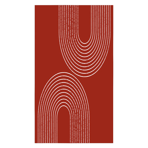 Sheila Wenzel-Ganny Red Minimalist Tablecloth