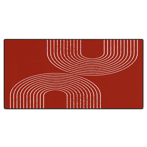 Sheila Wenzel-Ganny Red Minimalist Desk Mat