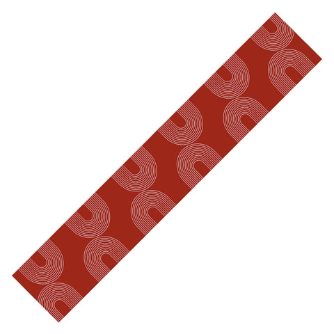 Sheila Wenzel-Ganny Red Minimalist Table Runner