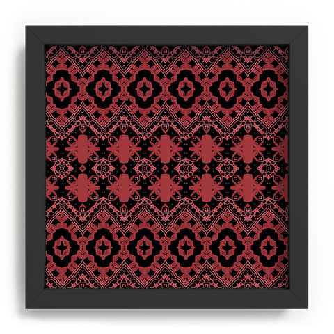 Sheila Wenzel-Ganny Red Tribal Recessed Framing Square