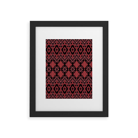 Sheila Wenzel-Ganny Red Tribal Framed Art Print