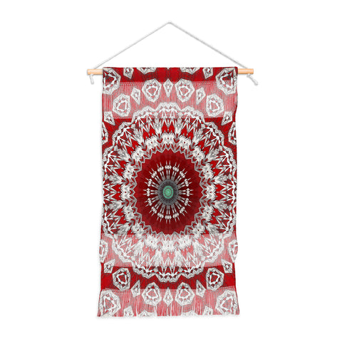 Sheila Wenzel-Ganny Red White Bohemian Mandala Wall Hanging Portrait