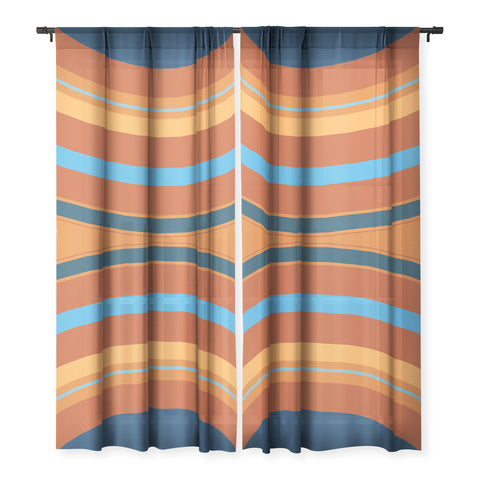 Sheila Wenzel-Ganny Retro Double Rainbow Sheer Non Repeat