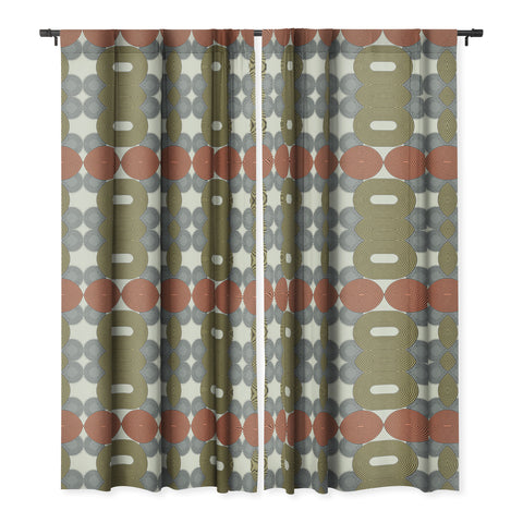 Sheila Wenzel-Ganny Retro Minimalist Blackout Window Curtain