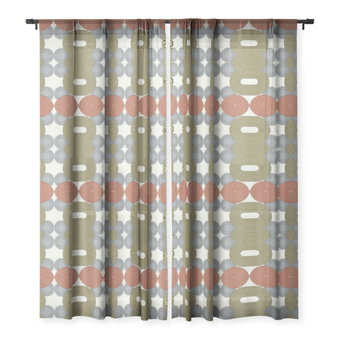Sheila Wenzel-Ganny Retro Minimalist Sheer Window Curtain
