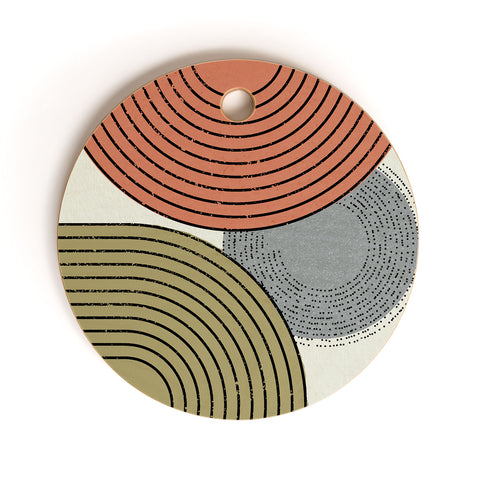 Sheila Wenzel-Ganny Retro Minimalist Cutting Board Round