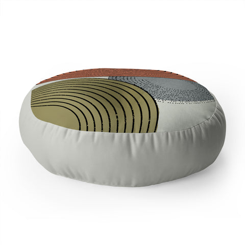 Sheila Wenzel-Ganny Retro Minimalist Floor Pillow Round