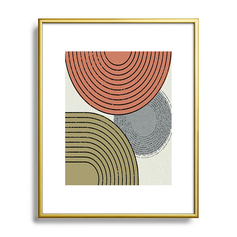 Sheila Wenzel-Ganny Retro Minimalist Metal Framed Art Print