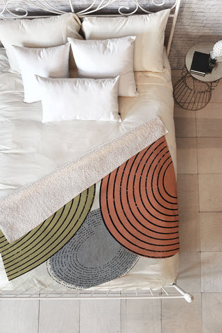 Sheila Wenzel-Ganny Retro Minimalist Fleece Throw Blanket