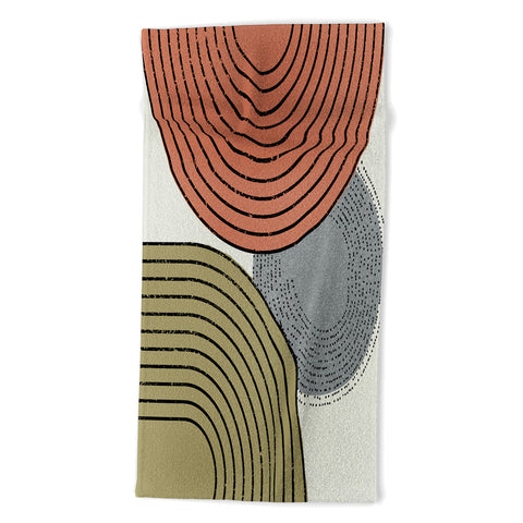 Sheila Wenzel-Ganny Retro Minimalist Beach Towel
