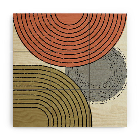 Sheila Wenzel-Ganny Retro Minimalist Wood Wall Mural