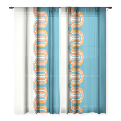 Sheila Wenzel-Ganny Retro Rainbow Wave Sheer Non Repeat