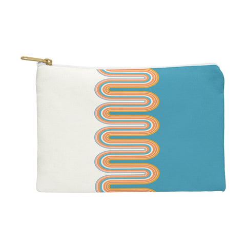 Sheila Wenzel-Ganny Retro Rainbow Wave Pouch