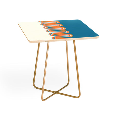 Sheila Wenzel-Ganny Retro Rainbow Wave Side Table