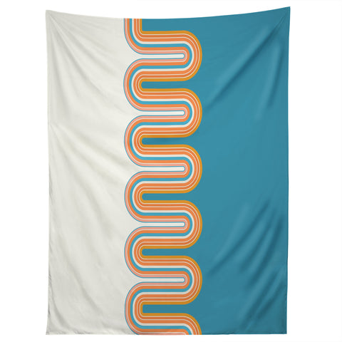 Sheila Wenzel-Ganny Retro Rainbow Wave Tapestry