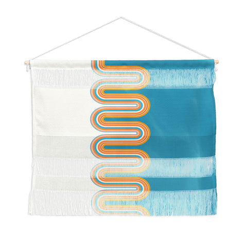 Sheila Wenzel-Ganny Retro Rainbow Wave Wall Hanging Landscape