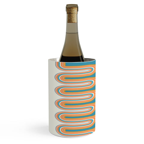 Sheila Wenzel-Ganny Retro Rainbow Wave Wine Chiller
