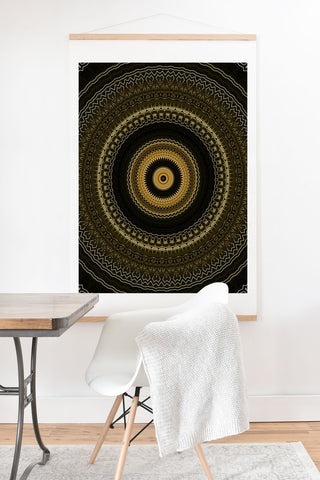 Sheila Wenzel-Ganny Rich Brown Mandala Art Print And Hanger