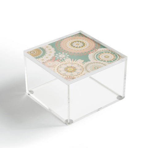Sheila Wenzel-Ganny Rose Gold Mint Mandala Acrylic Box