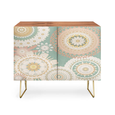 Sheila Wenzel-Ganny Rose Gold Mint Mandala Credenza
