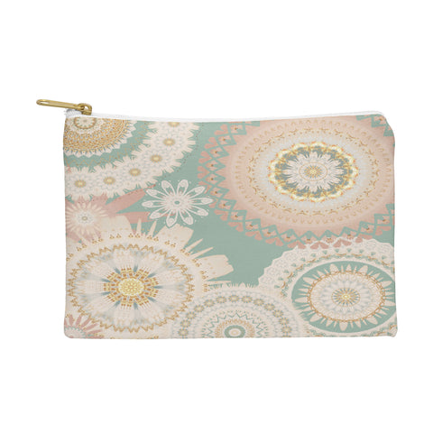 Sheila Wenzel-Ganny Rose Gold Mint Mandala Pouch