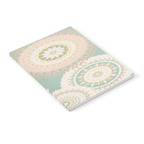 Sheila Wenzel-Ganny Rose Gold Mint Mandala Notebook