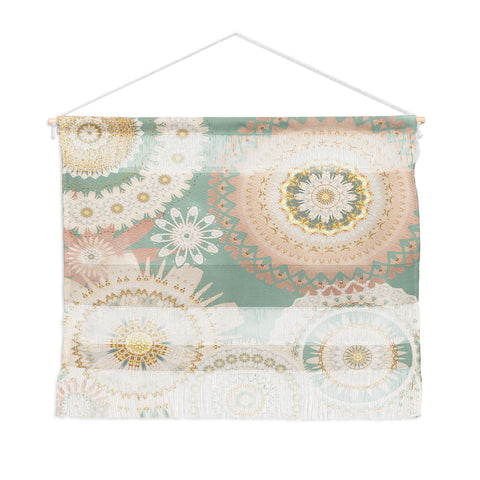 Sheila Wenzel-Ganny Rose Gold Mint Mandala Wall Hanging Landscape