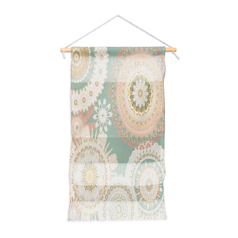 Sheila Wenzel-Ganny Rose Gold Mint Mandala Wall Hanging Portrait