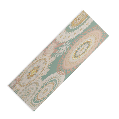Sheila Wenzel-Ganny Rose Gold Mint Mandala Yoga Mat