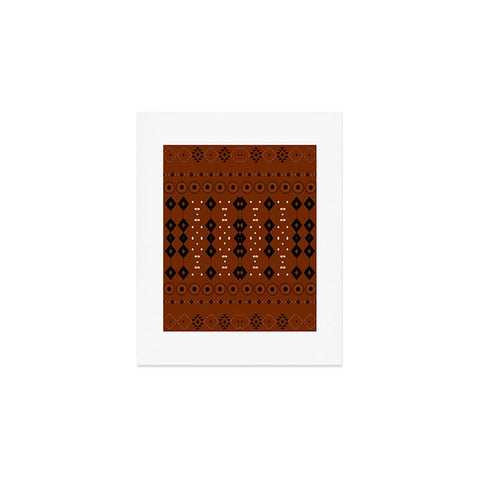 Sheila Wenzel-Ganny Rust Tribal Mud Cloth Art Print