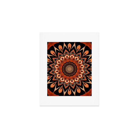 Sheila Wenzel-Ganny Rustic Orange Mandala Art Print