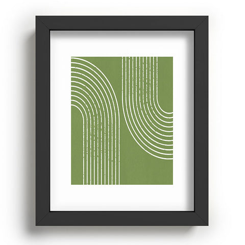 Sheila Wenzel-Ganny Sage Green Minimalist Recessed Framing Rectangle