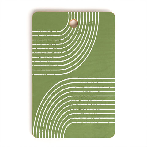 Sheila Wenzel-Ganny Sage Green Minimalist Cutting Board Rectangle