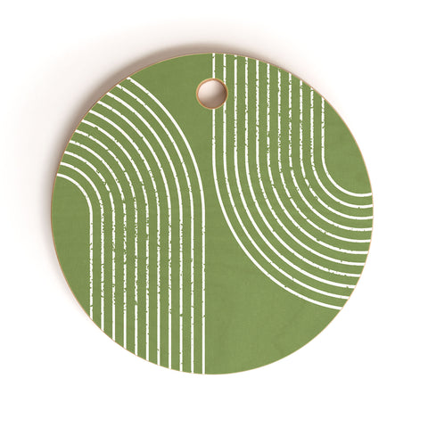 Sheila Wenzel-Ganny Sage Green Minimalist Cutting Board Round