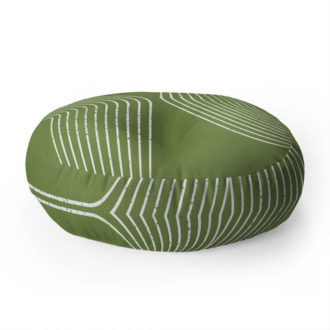 Sheila Wenzel-Ganny Sage Green Minimalist Floor Pillow Round