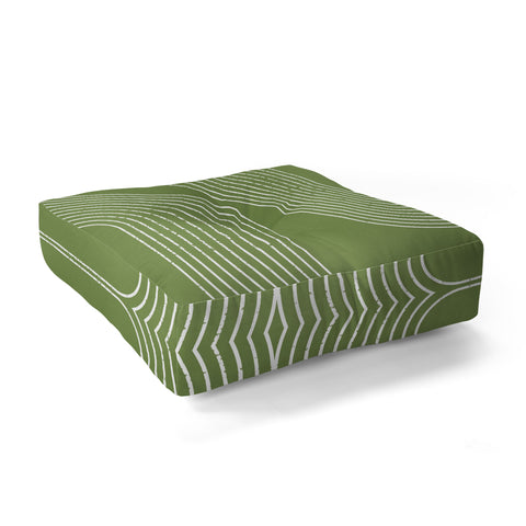Sheila Wenzel-Ganny Sage Green Minimalist Floor Pillow Square
