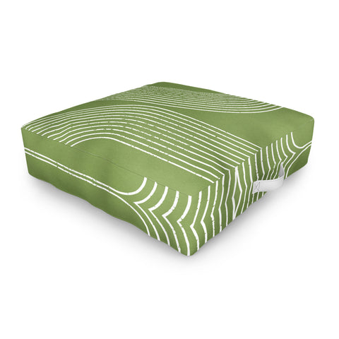 Sheila Wenzel-Ganny Sage Green Minimalist Outdoor Floor Cushion