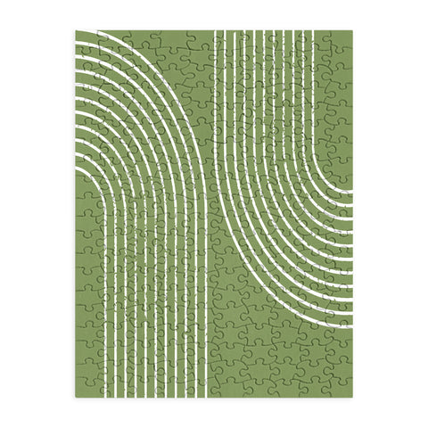 Sheila Wenzel-Ganny Sage Green Minimalist Puzzle