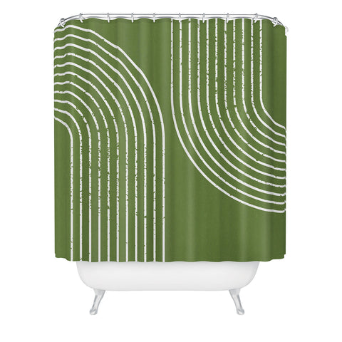 Sheila Wenzel-Ganny Sage Green Minimalist Shower Curtain