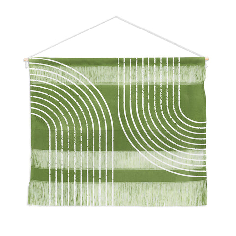 Sheila Wenzel-Ganny Sage Green Minimalist Wall Hanging Landscape