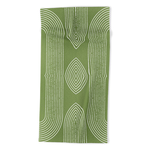 Sheila Wenzel-Ganny Sage Green Minimalist Beach Towel