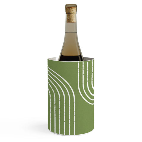 Sheila Wenzel-Ganny Sage Green Minimalist Wine Chiller