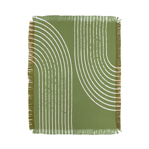 Sheila Wenzel-Ganny Sage Green Minimalist Throw Blanket