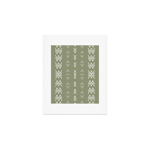 Sheila Wenzel-Ganny Sage Minimalist Mudcloth Art Print