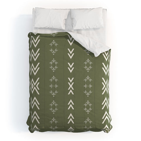 Sheila Wenzel-Ganny Sage Minimalist Mudcloth Comforter