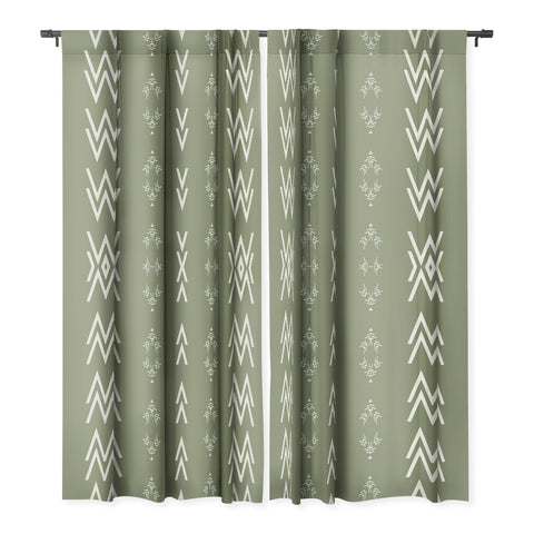 Sheila Wenzel-Ganny Sage Minimalist Mudcloth Blackout Non Repeat