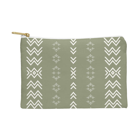 Sheila Wenzel-Ganny Sage Minimalist Mudcloth Pouch