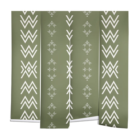 Sheila Wenzel-Ganny Sage Minimalist Mudcloth Wall Mural