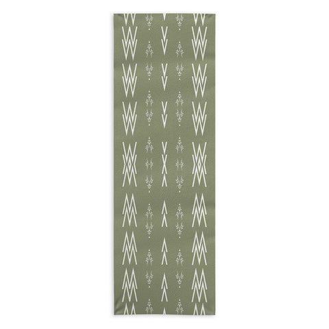 Sheila Wenzel-Ganny Sage Minimalist Mudcloth Yoga Towel